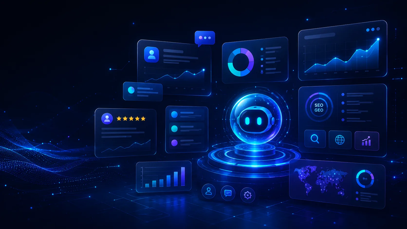 Web sitesinin 7/24 çalıştığını anlatan hero illüstrasyonu